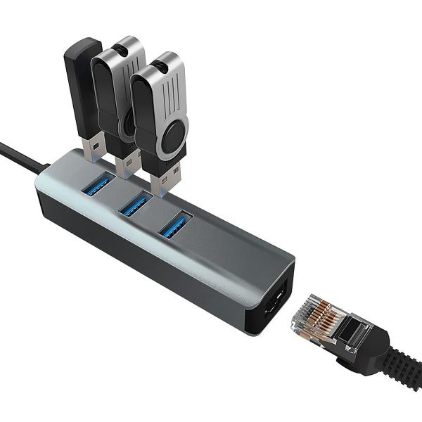 Hub USB Vakoss TC-4502X Cinzento