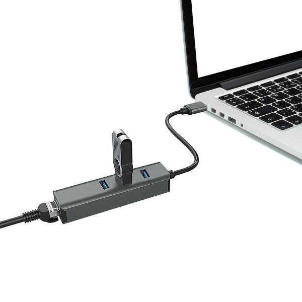 Hub USB Vakoss TC-4502X Cinzento