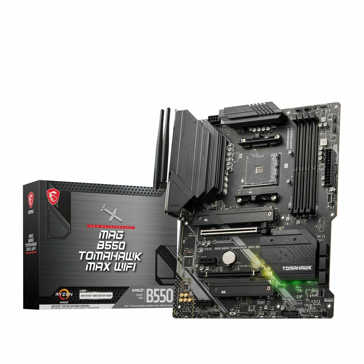 Placa Mãe MSI MAG B550 TOMAHAWK MAX WiFi ATX AMD AM4 AMD B550