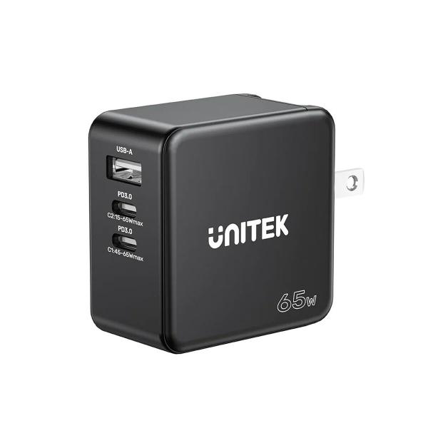 Carregador de Parede Unitek P1117B Preto 65 W (1 Unidade)