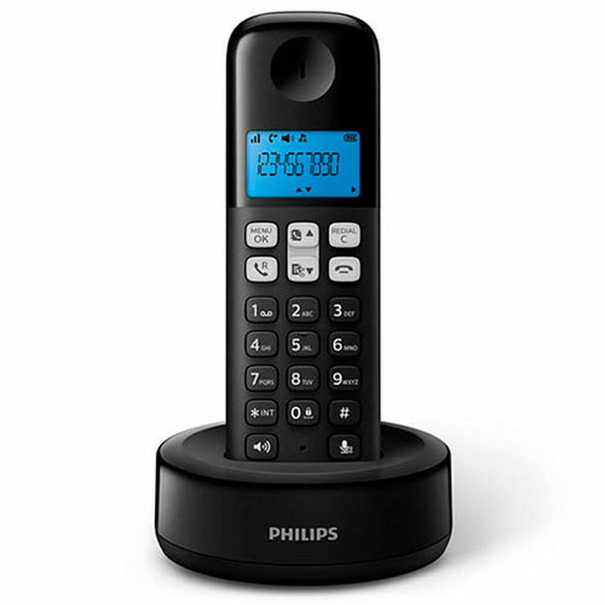 Telefone sem fios Philips 1,6" 300 mAh GAP Azul Preto