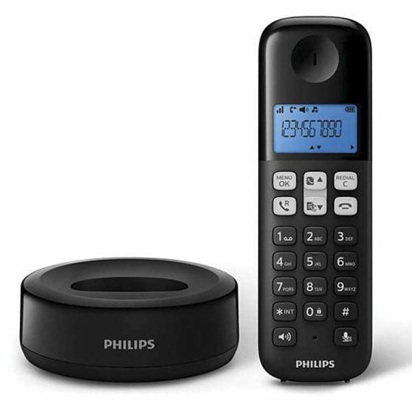 Telefone sem fios Philips 1,6" 300 mAh GAP Azul Preto