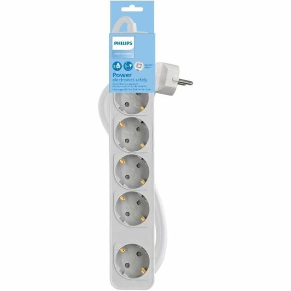 Extensão com 5 Tomadas com Interruptor Philips CHP2154W/12