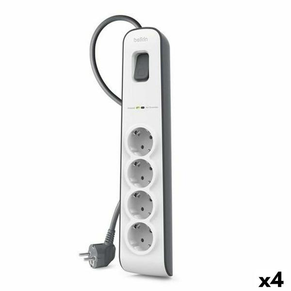 Extensão com 4 tomadas com interruptor Belkin (2 m)