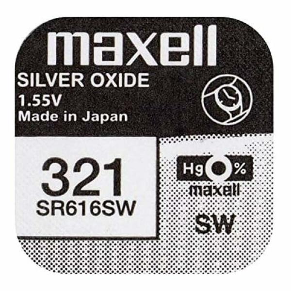 Pilhas de botão Maxell SR616SW 321 1,55 V Pilhas de Botão
