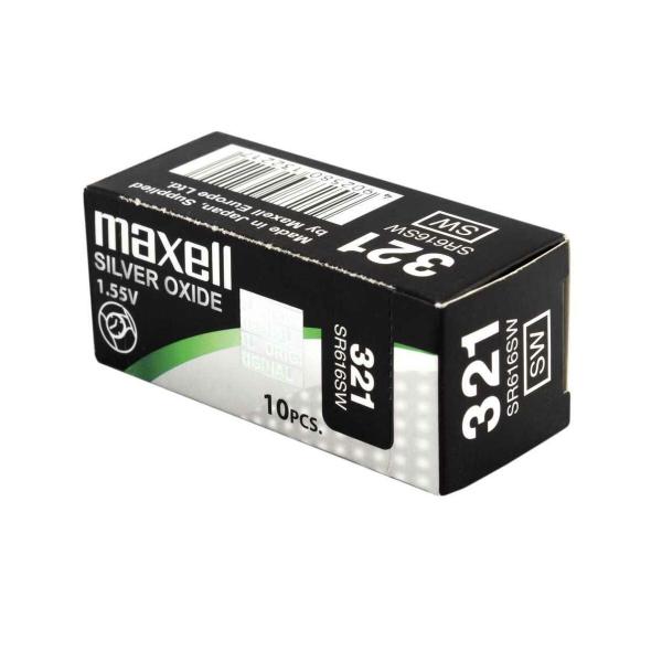 Pilhas de botão Maxell SR616SW 321 1,55 V Pilhas de Botão