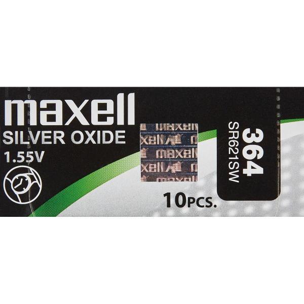 Pilhas de botão Maxell SR621SW 364 1,55 V Pilhas de Botão