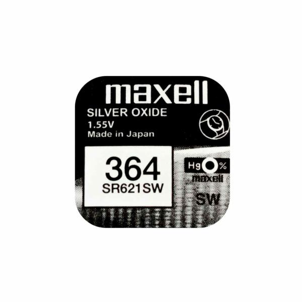 Pilhas de botão Maxell SR621SW 364 1,55 V Pilhas de Botão