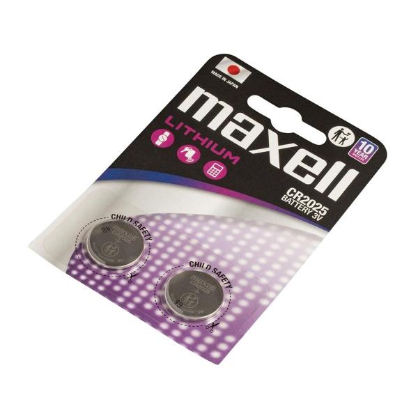 Pilha de Lítio Maxell CR2025 170 mAh 3 V (2 Unidades)