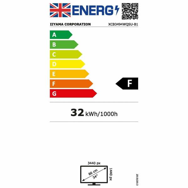 Monitor Iiyama XCB3494WQSU-B1 34" UltraWide Quad HD