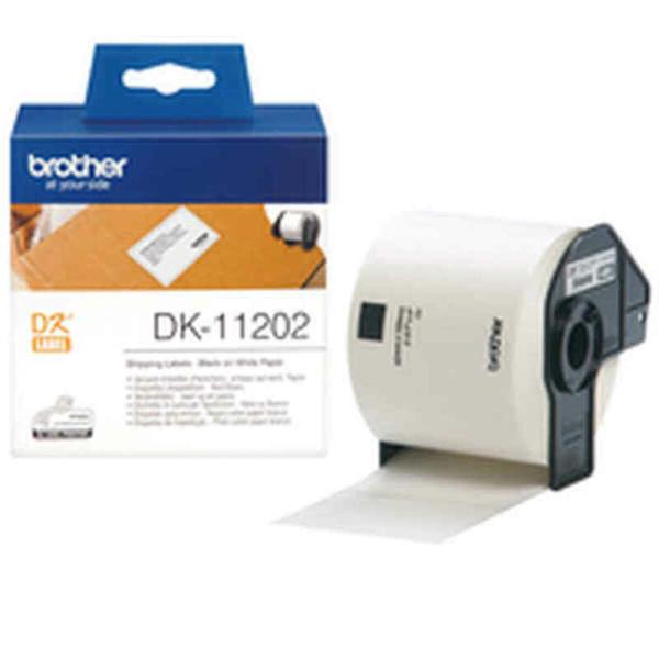 Etiquetas para Impressora Brother DK11202 Branco Preto/Branco