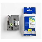 Cinta laminada para máquinas rotuladoras Brother TZE-151 Preto/Transparente 12 mm 24 mm x 8 m