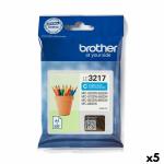 Tinteiro de Tinta Original Brother LC3217 Ciano (5 Unidades)