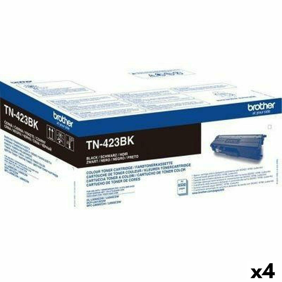 Tóner Brother TN423BK Preto (4 Unidades)