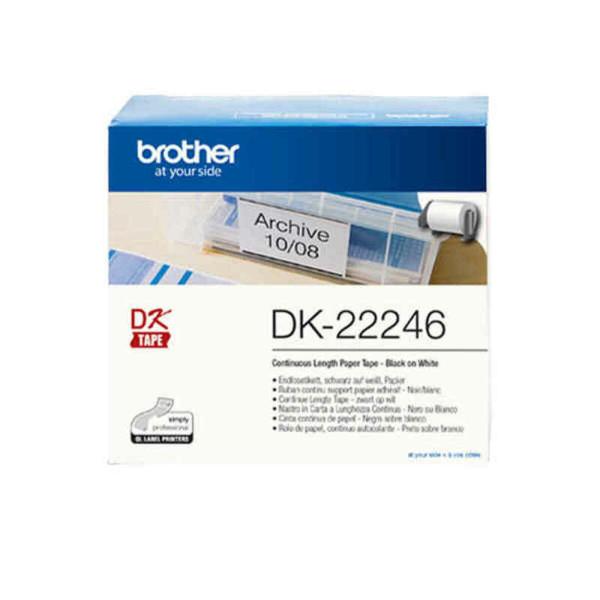 Etiquetas para Impressora Brother DK22246 Branco Preto