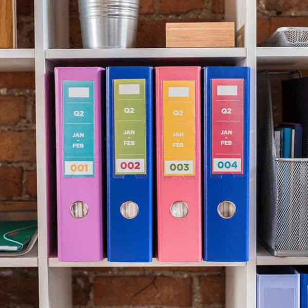 Etiquetas para Impressora Brother BA77927 Branco Roxo