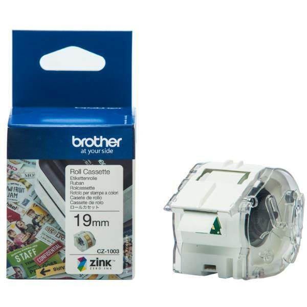 Etiquetas para Impressora Brother CZ1003 Amarelo Branco