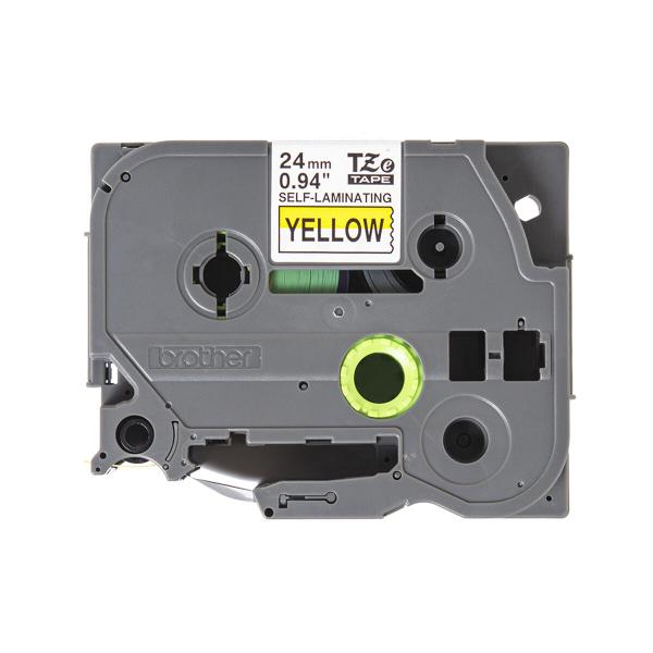 Cinta laminada para máquinas rotuladoras Brother TZESL651 Preto/Amarelo (1 Unidade)