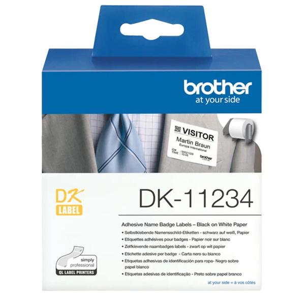 Etiquetas Brother DK11234 Branco Preto