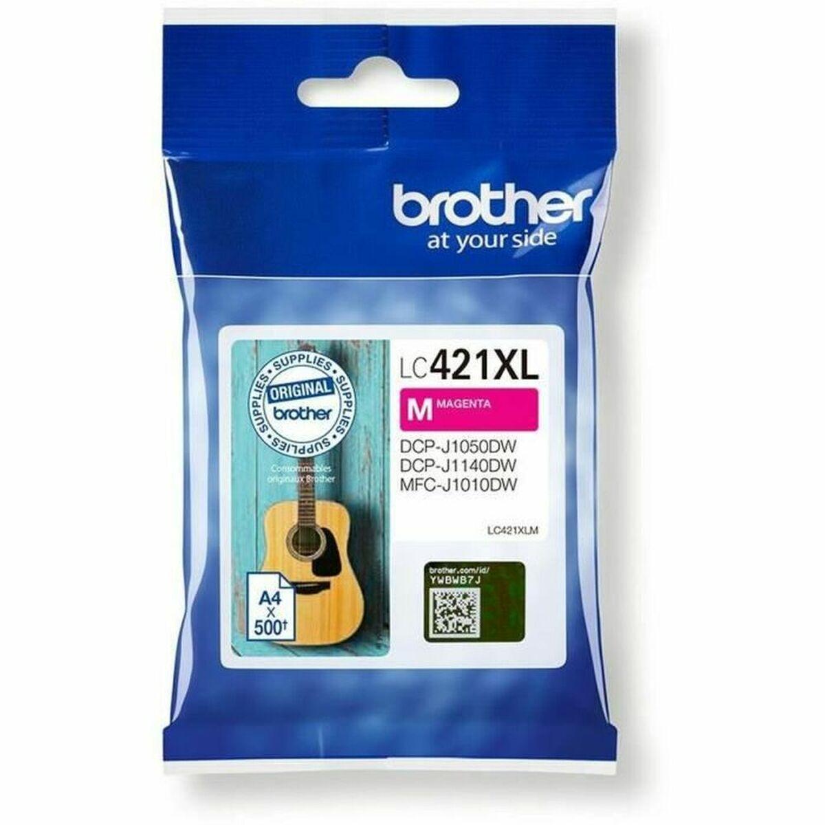Tinteiro de Tinta Original Brother LC421XLM Magenta (1 Unidade)