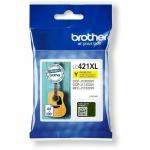 Tinteiro de Tinta Original Brother LC421XLY Amarelo (1 Unidade)