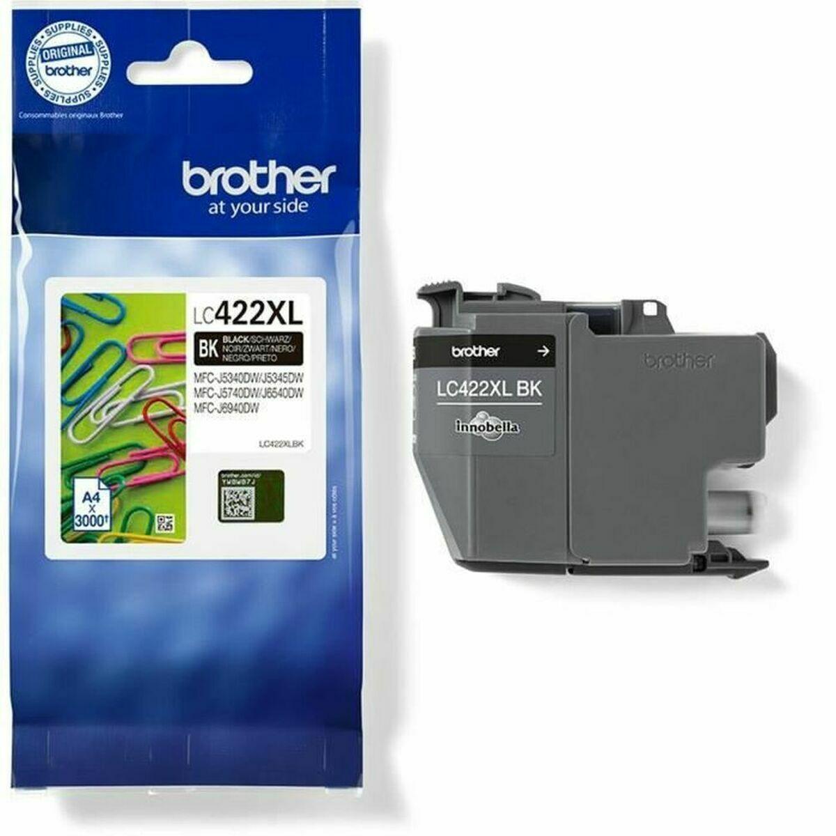 Tinteiro de Tinta Original Brother LC-422XLBK Preto