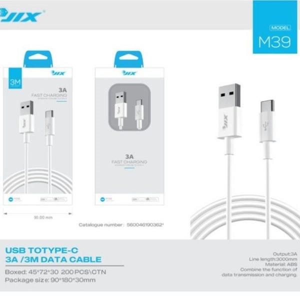 Cabo de Dados USB para Type-C (3M) – 3A