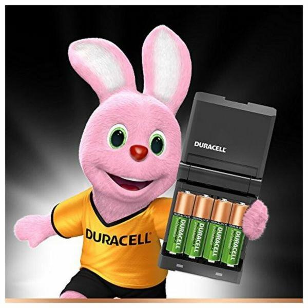 Carregador + Pilhas Recarregáveis DURACELL CEF27 2 x AA + 2 x AAA 1700 mAh 750 mAh (1 Unidade)