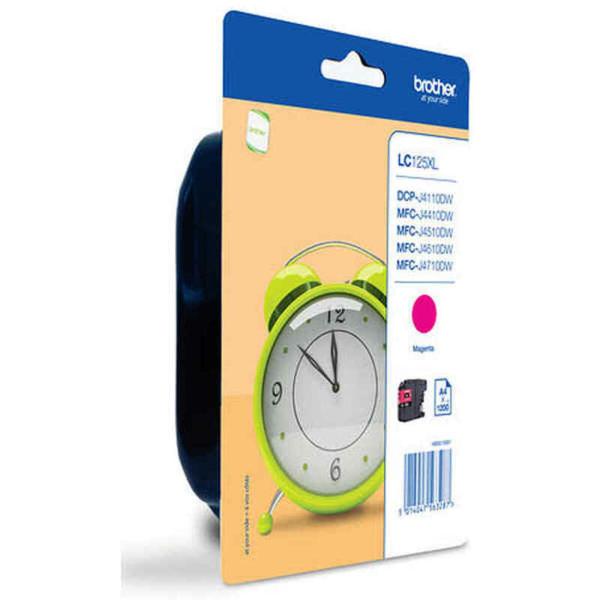 Tinteiro de Tinta Original Brother LC125XLMBP Magenta