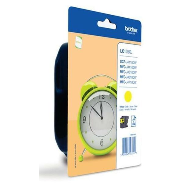 Tinteiro de Tinta Original Brother LC125XLY Amarelo (10 Unidades)