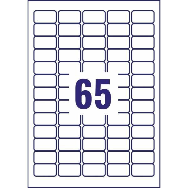 Etiquetas adesivas Avery Transparente 210 x 297 mm 38,1 x 21,2 mm