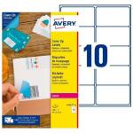 Adesivos/Etiquetas Avery 99,1 x 57 mm Branco 25 Folhas
