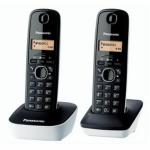 Telefone sem fios Panasonic KX-TG1612 Âmbar Preto/Branco