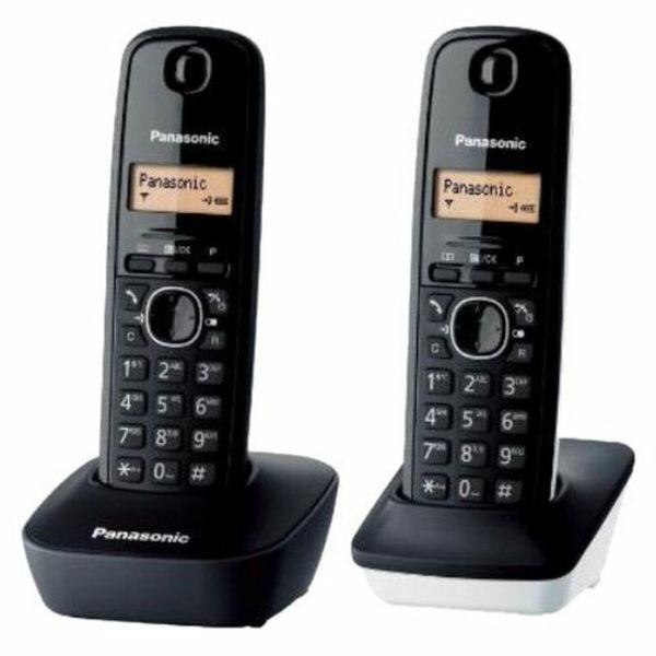Telefone sem fios Panasonic KX-TG1612 Preto Preto/Branco