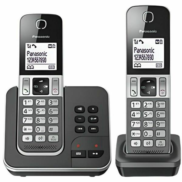 Telefone sem fios Panasonic KX-TGD322 Branco Preto Preto/Cinzento