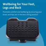 Repousa pés Kensington SOLEMASSAGE Preto (4 Unidades)