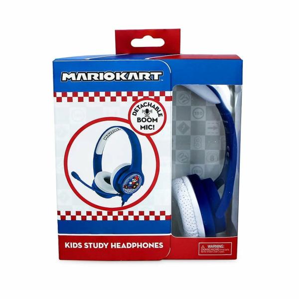 Auriculares com microfone OTL Technologies MARIO KART Azul Azul/Branco