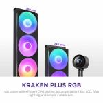 Kit de refrigeração líquida NZXT RL-KR360-B2 Kraken Plus 360 RGB