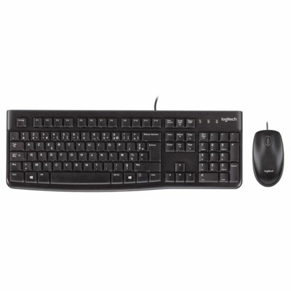 Teclado e rato óticos Logitech 920-002562 Preto Inglês QWERTY