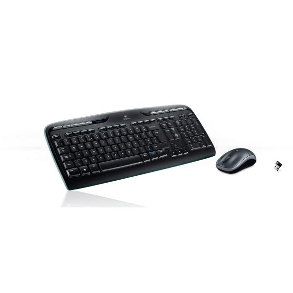Teclado e Rato Logitech Wireless Combo MK330 Preto Qwerty US