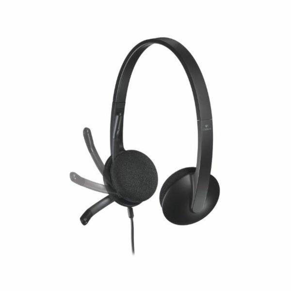 Auriculares com microfone Logitech 981-000475           USB 1,8 m Preto