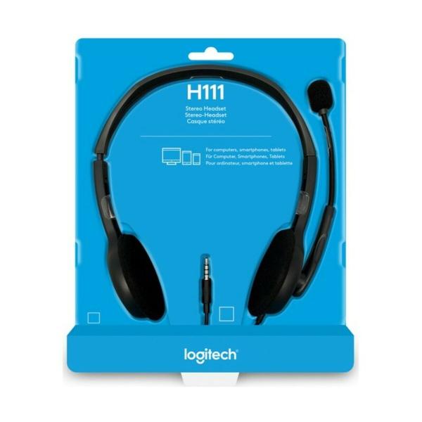 Auriculares com microfone Logitech 981-000593 Cinzento