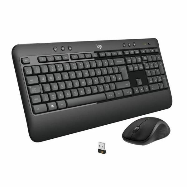 Teclado e Rato sem Fios Logitech MK540 Francês Preto Preto/Branco AZERTY