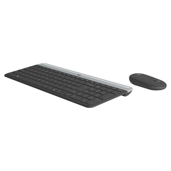 Teclado e Rato Logitech 920-009190 Preto Cinzento Francês AZERTY
