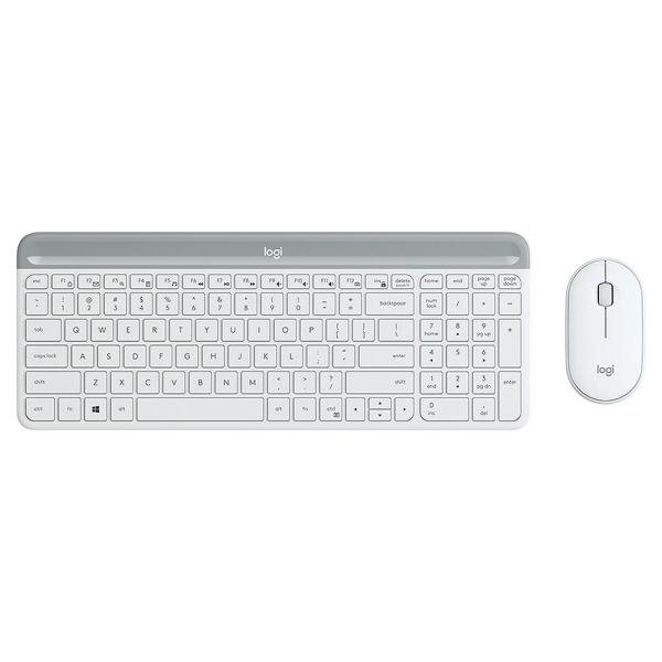 Teclado e Rato Logitech  MK470 Branco Francês AZERTY