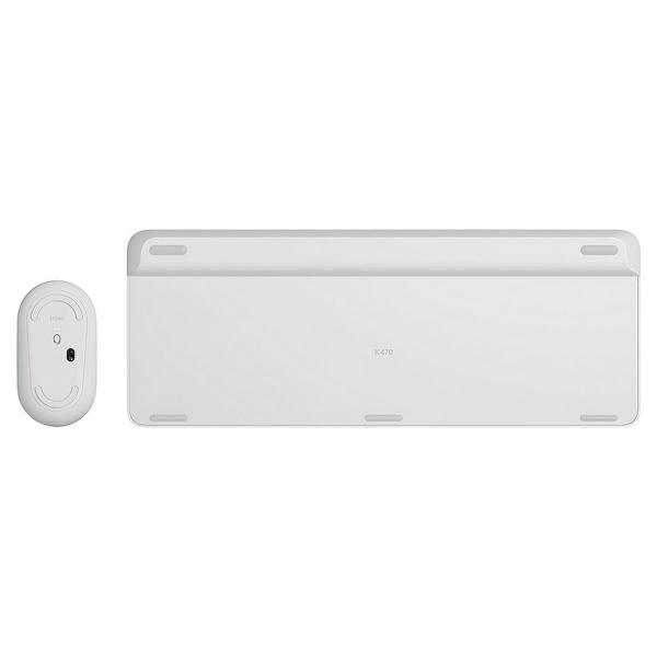 Teclado e Rato Logitech  MK470 Branco Francês AZERTY