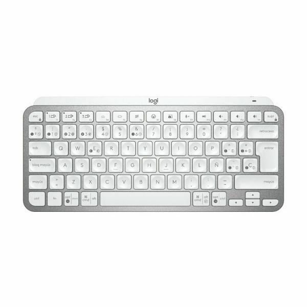 Teclado Logitech MX Keys Mini Cinzento Prateado Qwerty espanhol QWERTY