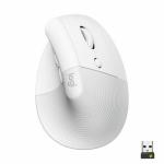 Rato Logitech Lift Branco Ergonómico 4000 dpi