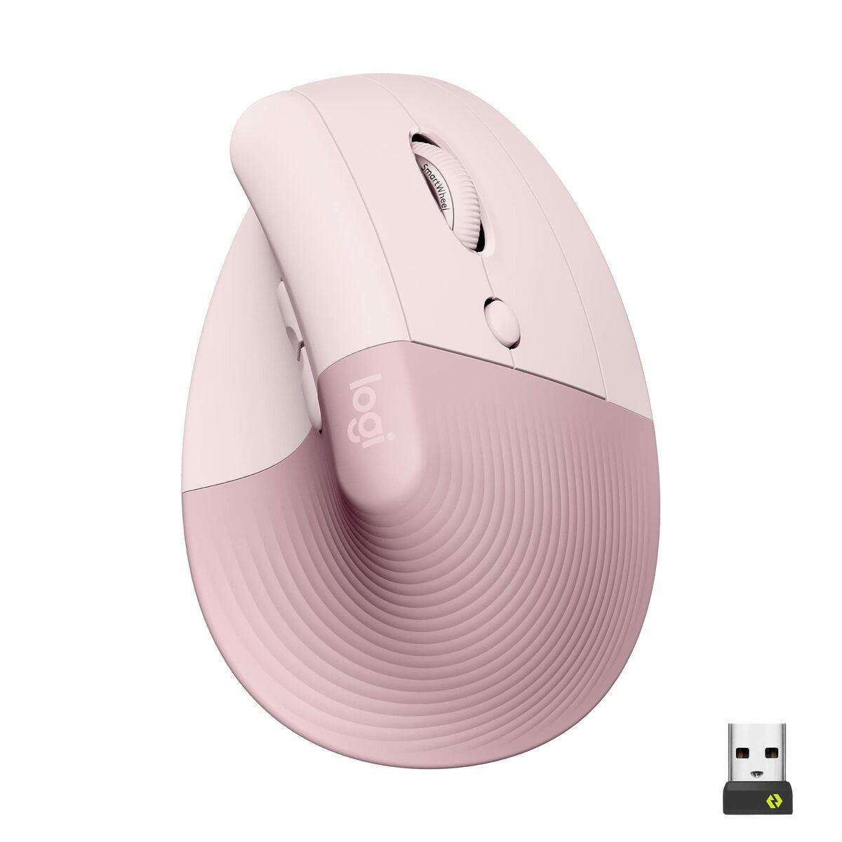 Rato Ergonómico Ótico Logitech 910-006478 Cor de Rosa Rose 4000 dpi