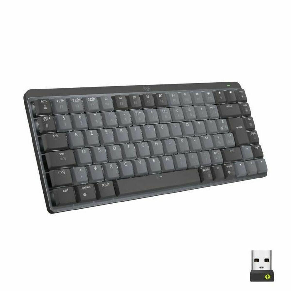 Teclado Logitech MX Mini Francês Cinzento escuro AZERTY AZERTY